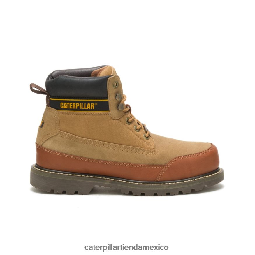hombres arranque de utah Caterpillar X Nigel Cabourn cuero marron ZXJB4H205 | botas casuales