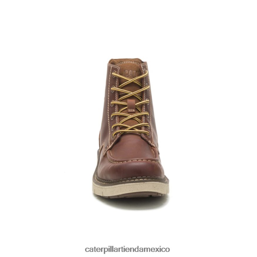 hombres bota encubierta Caterpillar cuero marron ZXJB4H201 | botas casuales