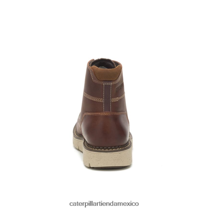 hombres bota encubierta Caterpillar cuero marron ZXJB4H201 | botas casuales
