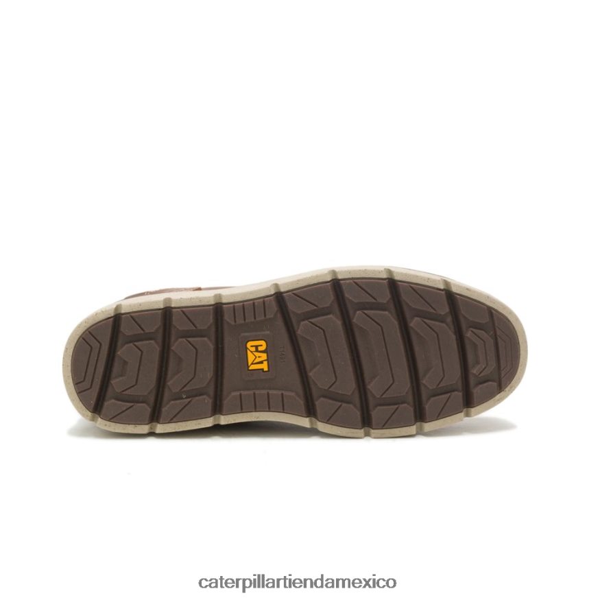 hombres bota encubierta Caterpillar cuero marron ZXJB4H201 | botas casuales