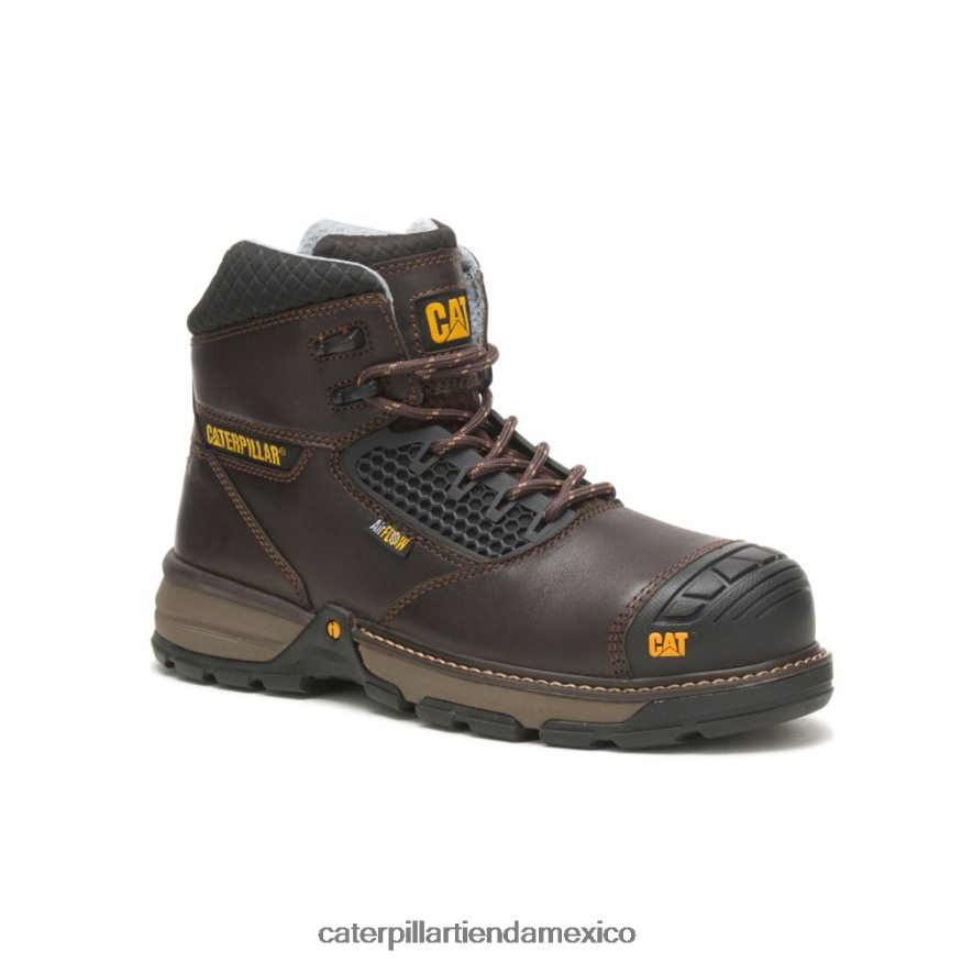 hombres Bota de trabajo Excavator Superlite Cool con punta de compuesto de carbono Caterpillar marron oscuro ZXJB4H47 | botas de trabajo