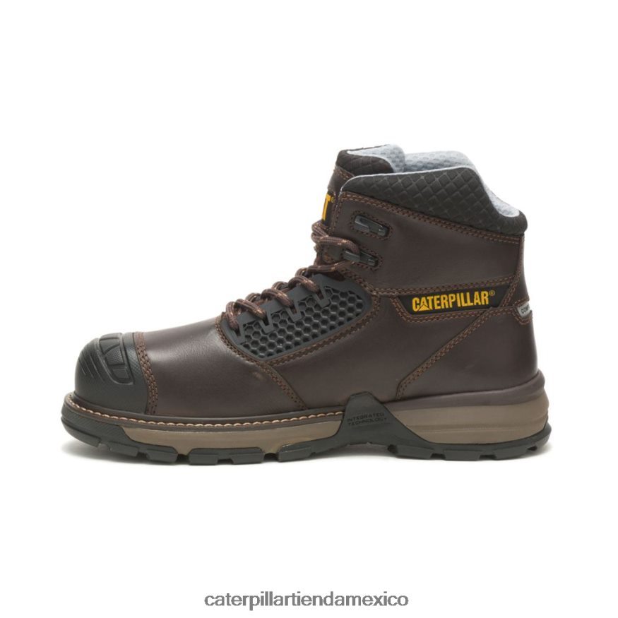 hombres Bota de trabajo Excavator Superlite Cool con punta de compuesto de carbono Caterpillar marron oscuro ZXJB4H47 | botas de trabajo
