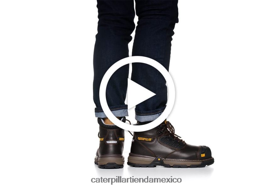 hombres Bota de trabajo Excavator Superlite Cool con punta de compuesto de carbono Caterpillar negro ZXJB4H48 | botas de trabajo