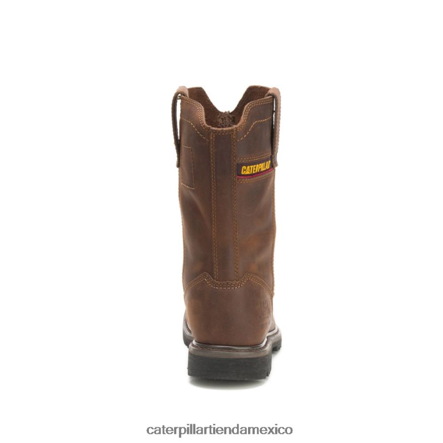 hombres Bota de trabajo Wellston con punta de acero Caterpillar marron oscuro ZXJB4H29 | botas de trabajo
