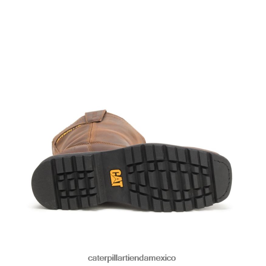hombres Bota de trabajo Wellston con punta de acero Caterpillar marron oscuro ZXJB4H29 | botas de trabajo