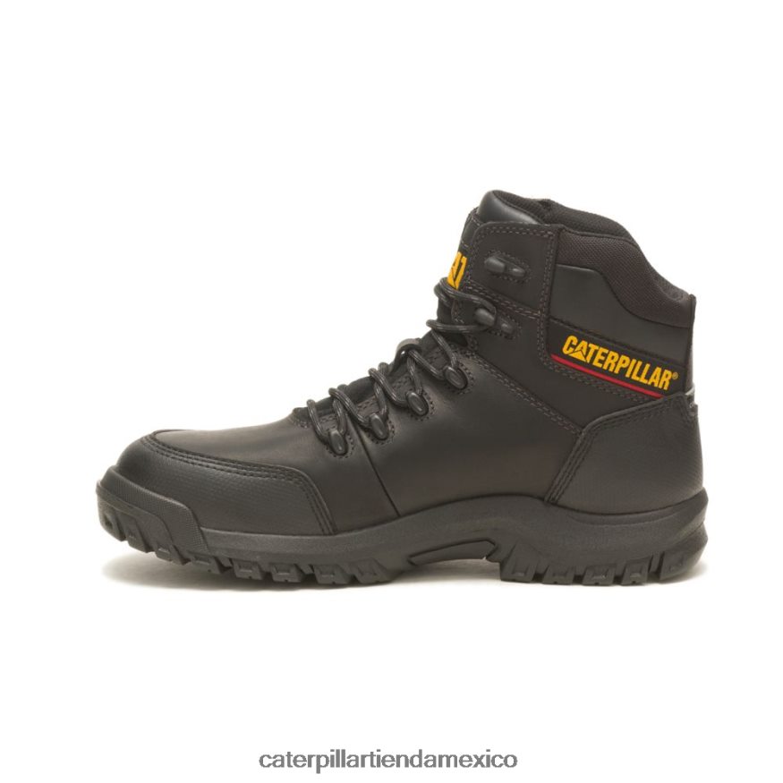 hombres Bota de trabajo con puntera de material compuesto resistente al agua y reabsorción Caterpillar negro ZXJB4H50 | botas de trabajo