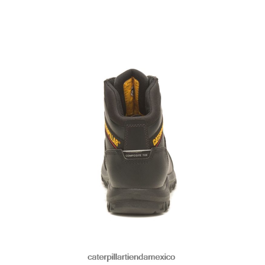 hombres Bota de trabajo con puntera de material compuesto resistente al agua y reabsorción Caterpillar negro ZXJB4H50 | botas de trabajo