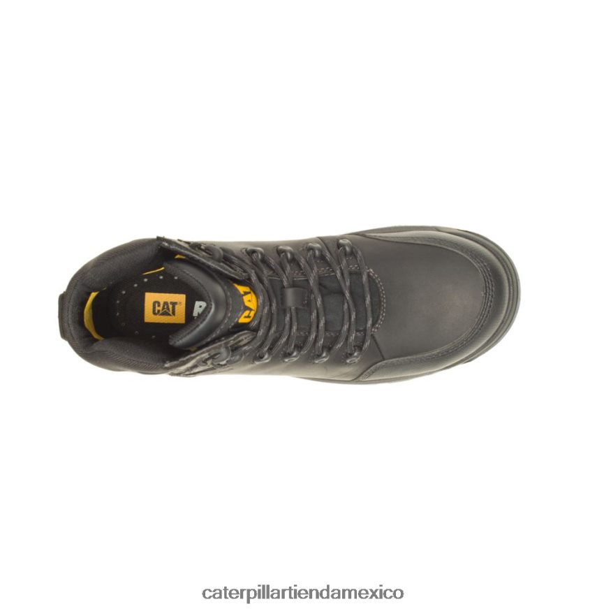 hombres Bota de trabajo con puntera de material compuesto resistente al agua y reabsorción Caterpillar negro ZXJB4H50 | botas de trabajo
