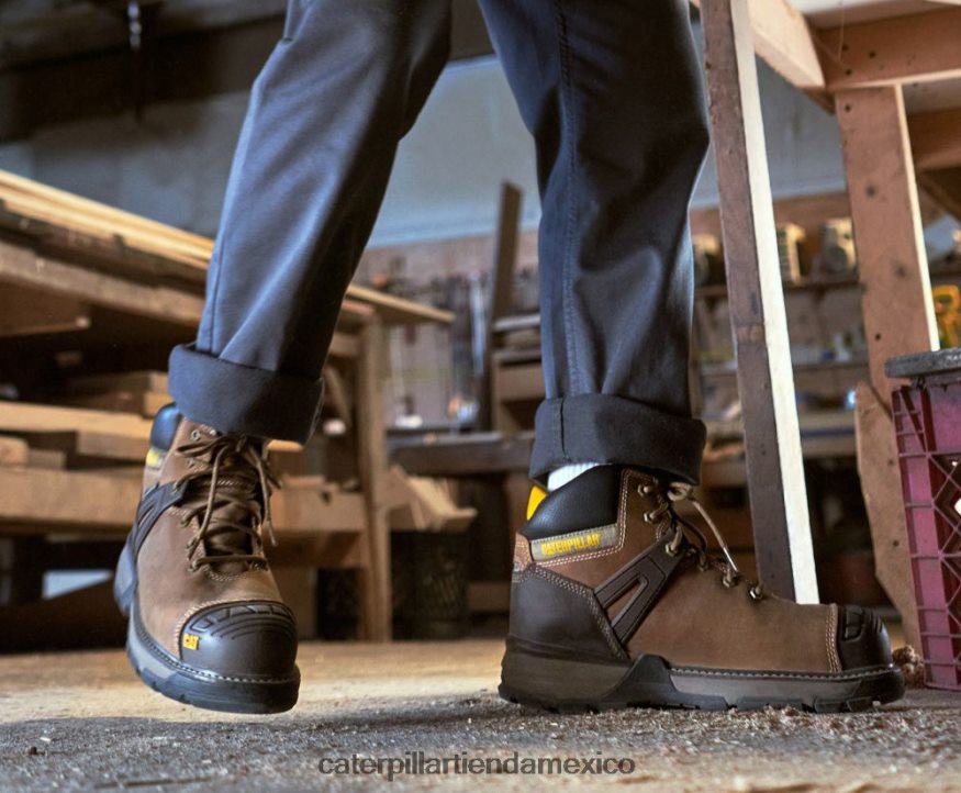 hombres Bota de trabajo impermeable con punta de compuesto de carbono para excavadoras Superlite Caterpillar reinicio cariño ZXJB4H39 | botas de trabajo