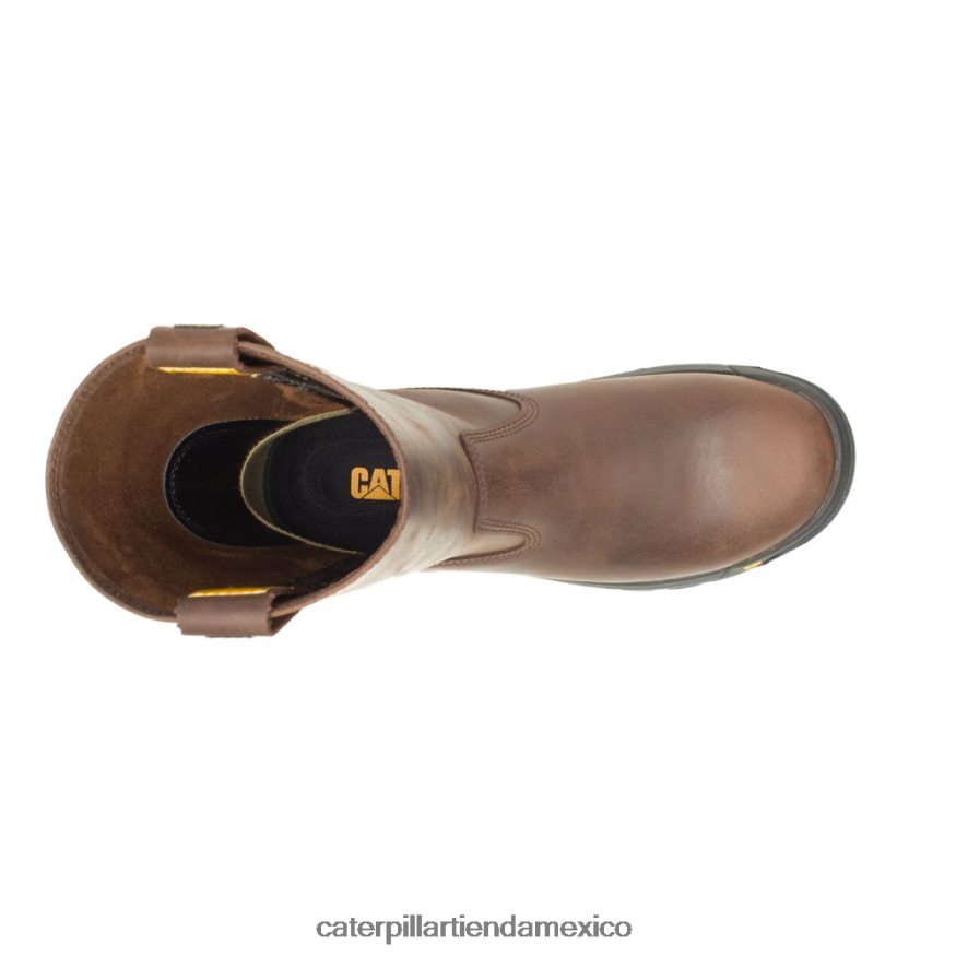 hombres bota de trabajo con barra de tracción Caterpillar marrón de verano ZXJB4H56 | botas de trabajo