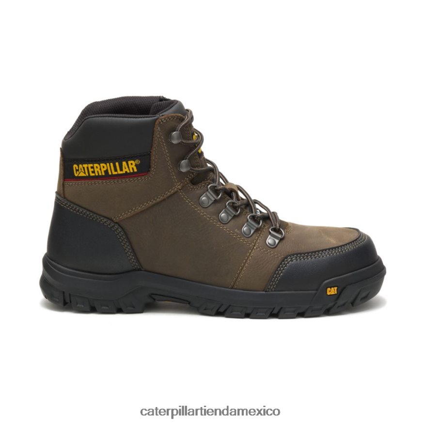 hombres bota de trabajo con punta de acero Caterpillar gris gaviota oscuro ZXJB4H66 | botas de trabajo