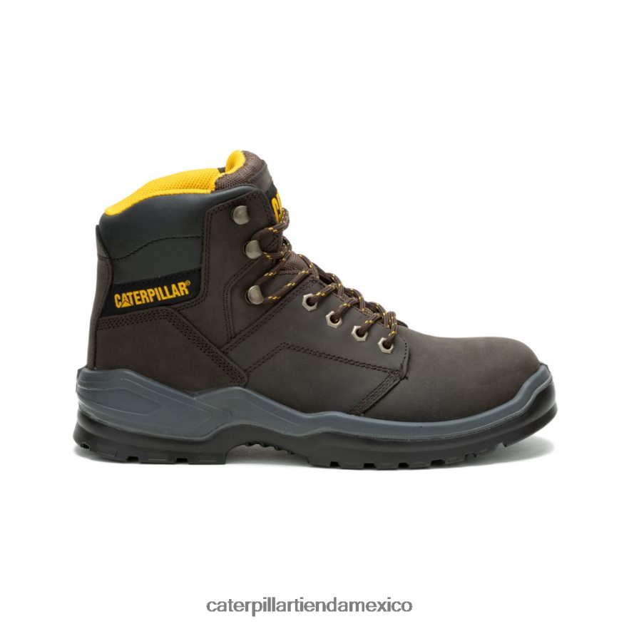 hombres bota de trabajo con punta de acero Caterpillar marrón ZXJB4H62 | botas de trabajo