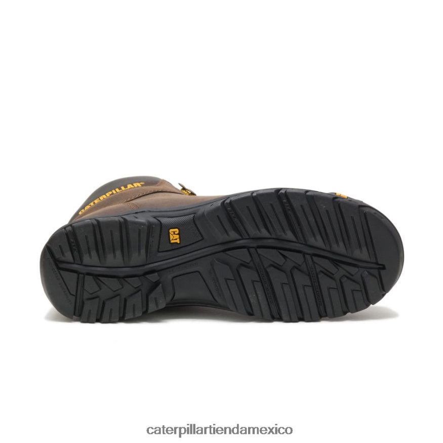 hombres bota de trabajo con punta de acero Caterpillar sello marrón ZXJB4H63 | botas de trabajo