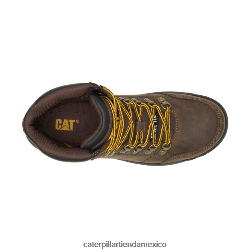 hombres bota de trabajo con punta de acero Caterpillar sello marrón ZXJB4H63 | botas de trabajo