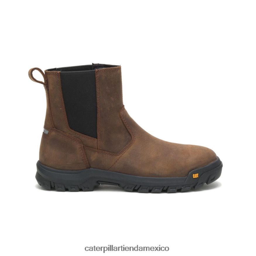hombres bota de trabajo con punta de acero con distancia entre ejes Caterpillar arcilla ZXJB4H25 | botas de trabajo