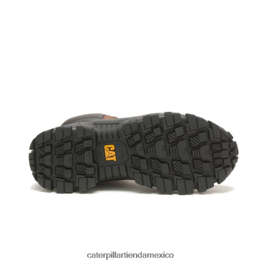 hombres bota de trabajo con punta de acero invader hola Caterpillar marron oscuro ZXJB4H7 | botas de trabajo