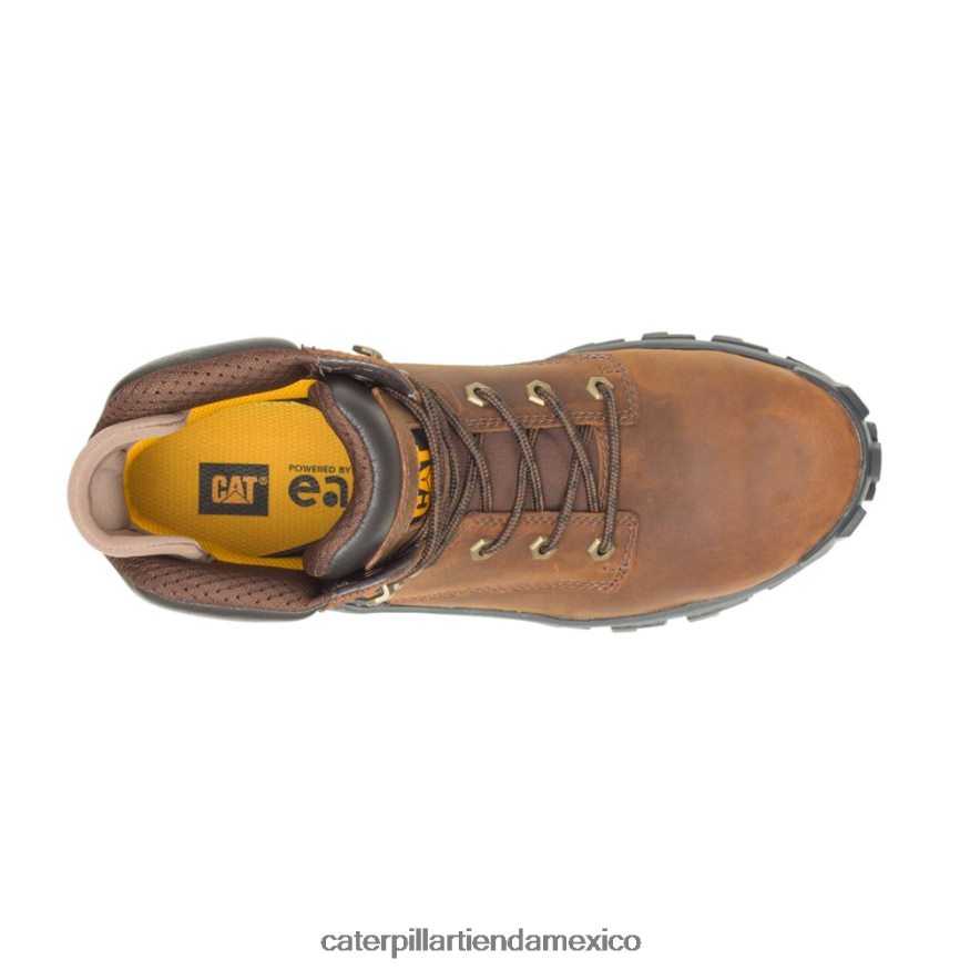 hombres bota de trabajo con punta de acero invader hola Caterpillar marron oscuro ZXJB4H7 | botas de trabajo
