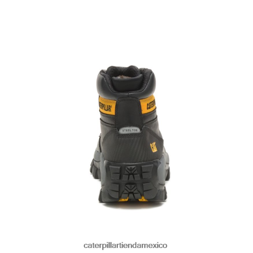 hombres bota de trabajo con punta de acero invader hola Caterpillar negro ZXJB4H6 | botas de trabajo