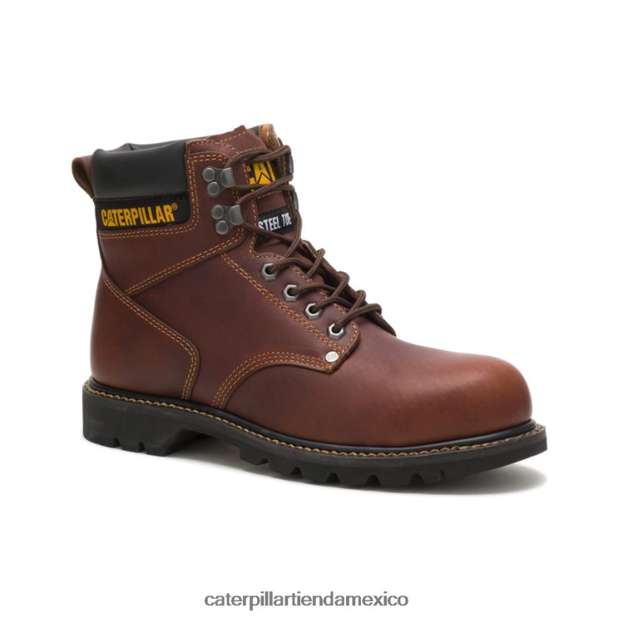 hombres bota de trabajo con punta de acero para segundo turno Caterpillar broncearse ZXJB4H19 | botas de trabajo