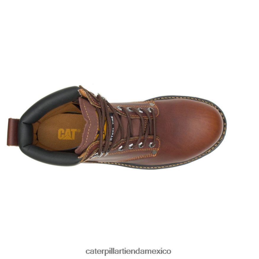 hombres bota de trabajo con punta de acero para segundo turno Caterpillar broncearse ZXJB4H19 | botas de trabajo