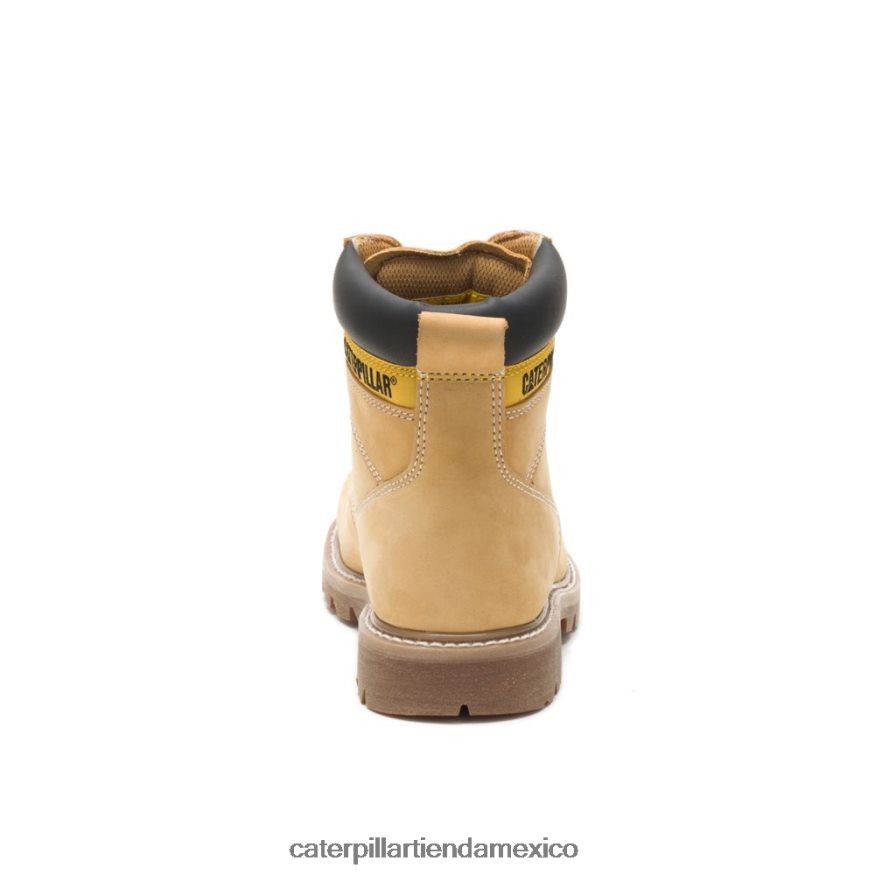 hombres bota de trabajo con punta de acero para segundo turno Caterpillar nubuck miel ZXJB4H18 | botas de trabajo