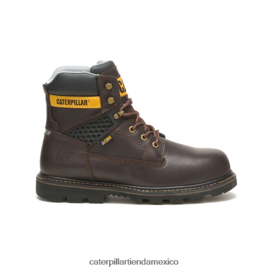 hombres bota de trabajo con punta de material compuesto fresco Caterpillar marron oscuro ZXJB4H71 | botas de trabajo