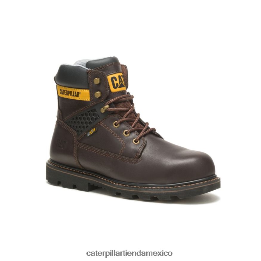 hombres bota de trabajo con punta de material compuesto fresco Caterpillar marron oscuro ZXJB4H71 | botas de trabajo