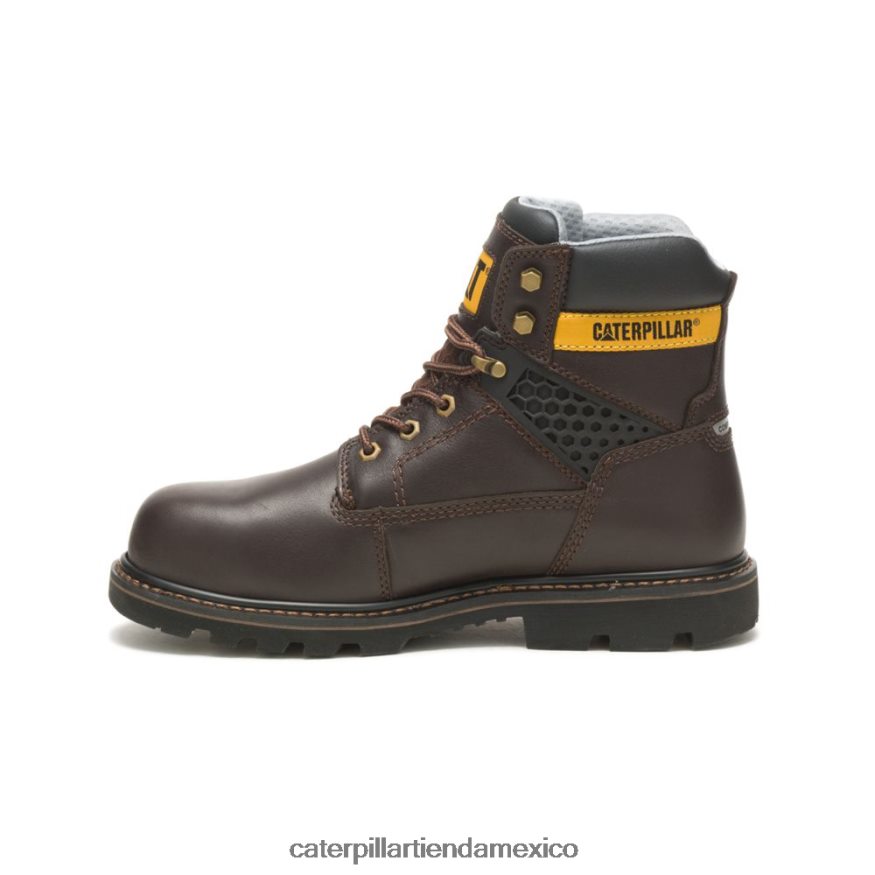 hombres bota de trabajo con punta de material compuesto fresco Caterpillar marron oscuro ZXJB4H71 | botas de trabajo