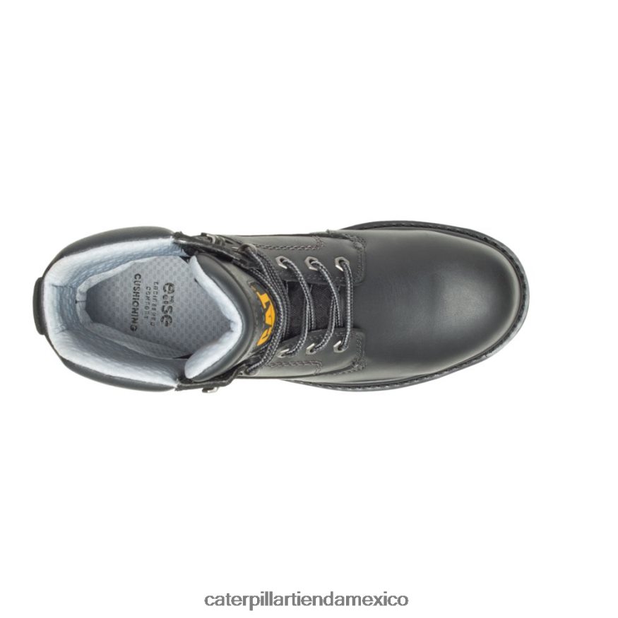 hombres bota de trabajo con punta de material compuesto fresco Caterpillar negro ZXJB4H70 | botas de trabajo