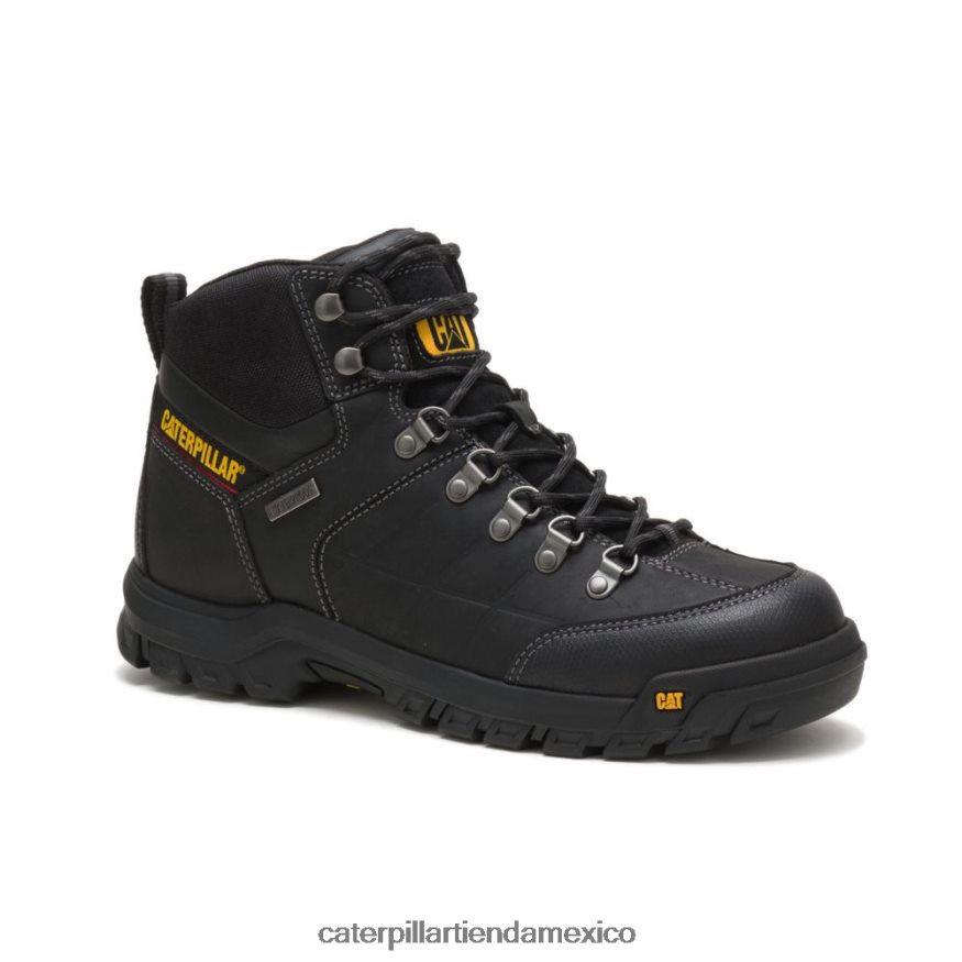 hombres bota de trabajo impermeable de umbral Caterpillar negro ZXJB4H9 | botas de trabajo