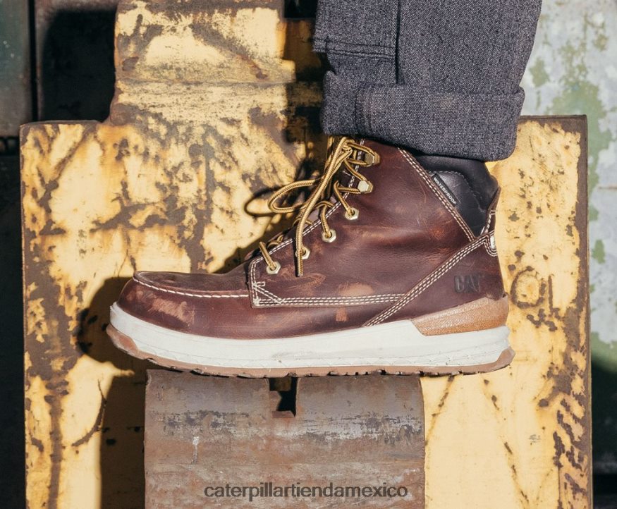 hombres bota de trabajo resistente al impacto con punta de compuesto de carbono Caterpillar fraile moreno ZXJB4H44 | botas de trabajo