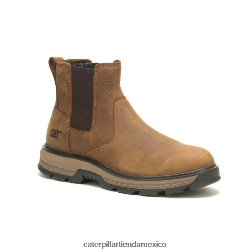 hombres botas de trabajo exposición chelsea Caterpillar pirámide ZXJB4H34 | botas de trabajo