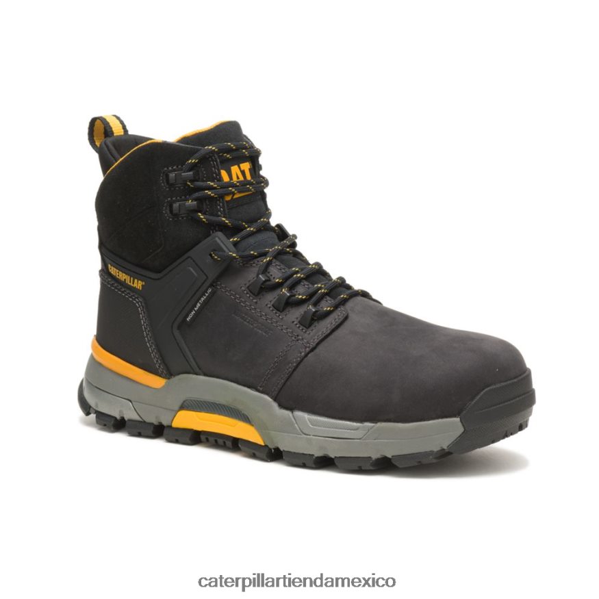 hombres botas de trabajo impermeables con punta nano cat edge Caterpillar negro ZXJB4H73 | botas de trabajo