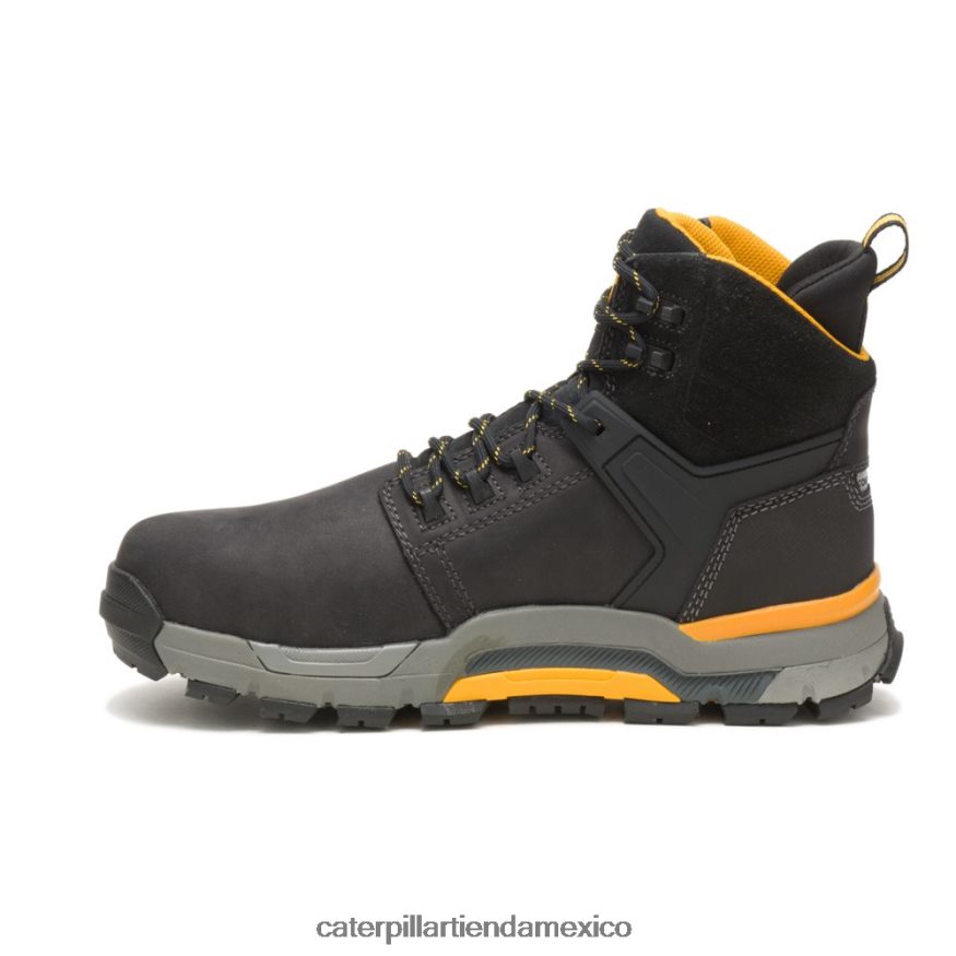 hombres botas de trabajo impermeables con punta nano cat edge Caterpillar negro ZXJB4H73 | botas de trabajo
