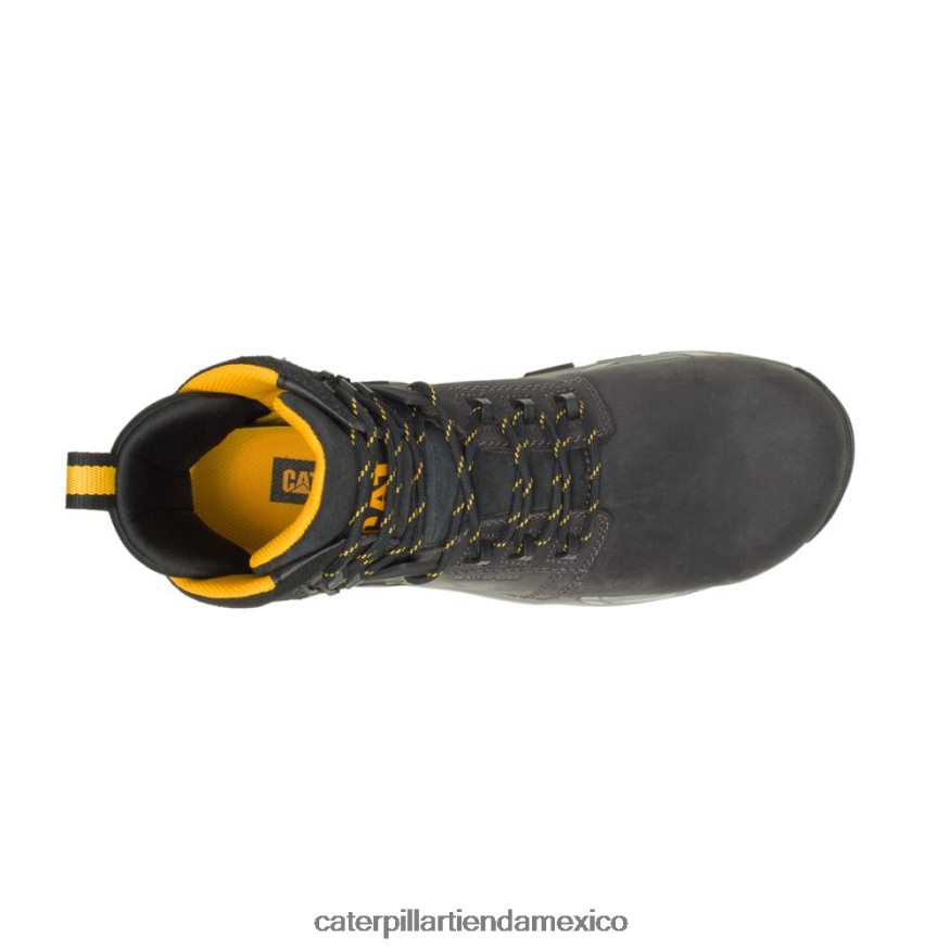 hombres botas de trabajo impermeables con punta nano cat edge Caterpillar negro ZXJB4H73 | botas de trabajo