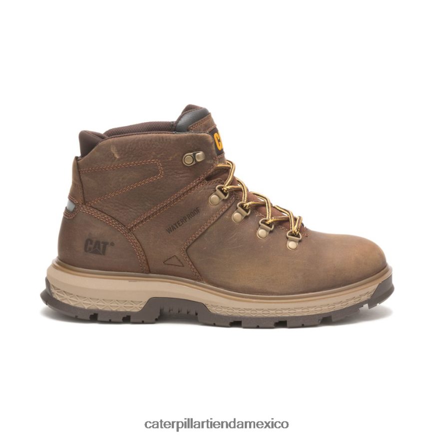 hombres botas de trabajo impermeables para excursionistas de exposición Caterpillar pirámide ZXJB4H46 | botas de trabajo