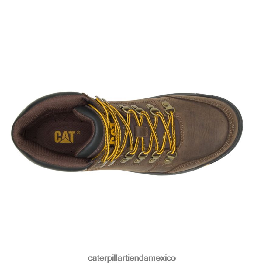 hombres esquema de arranque de trabajo Caterpillar sello marrón ZXJB4H40 | botas de trabajo