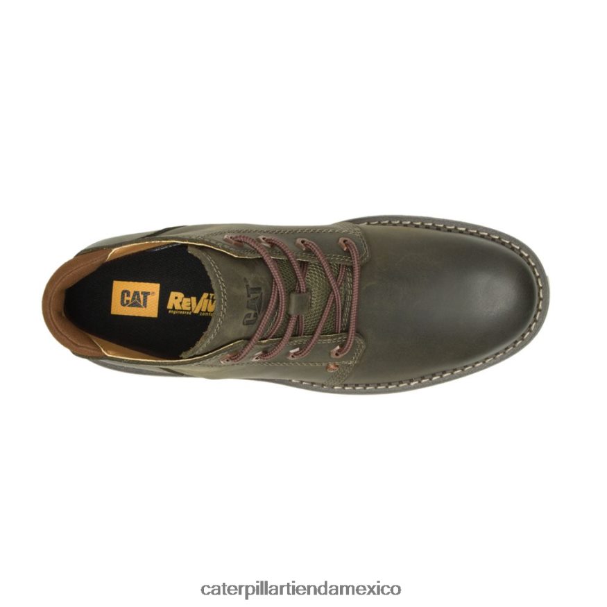 hombres bota impermeable encubierta media Caterpillar noche de oliva ZXJB4H195 | impermeable