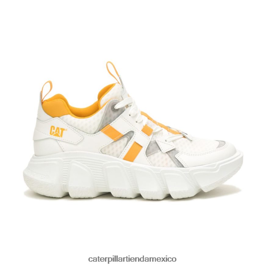hombres tenis de malla impostor Caterpillar blanco brillante ZXJB4H155 | zapatillas casuales gruesas