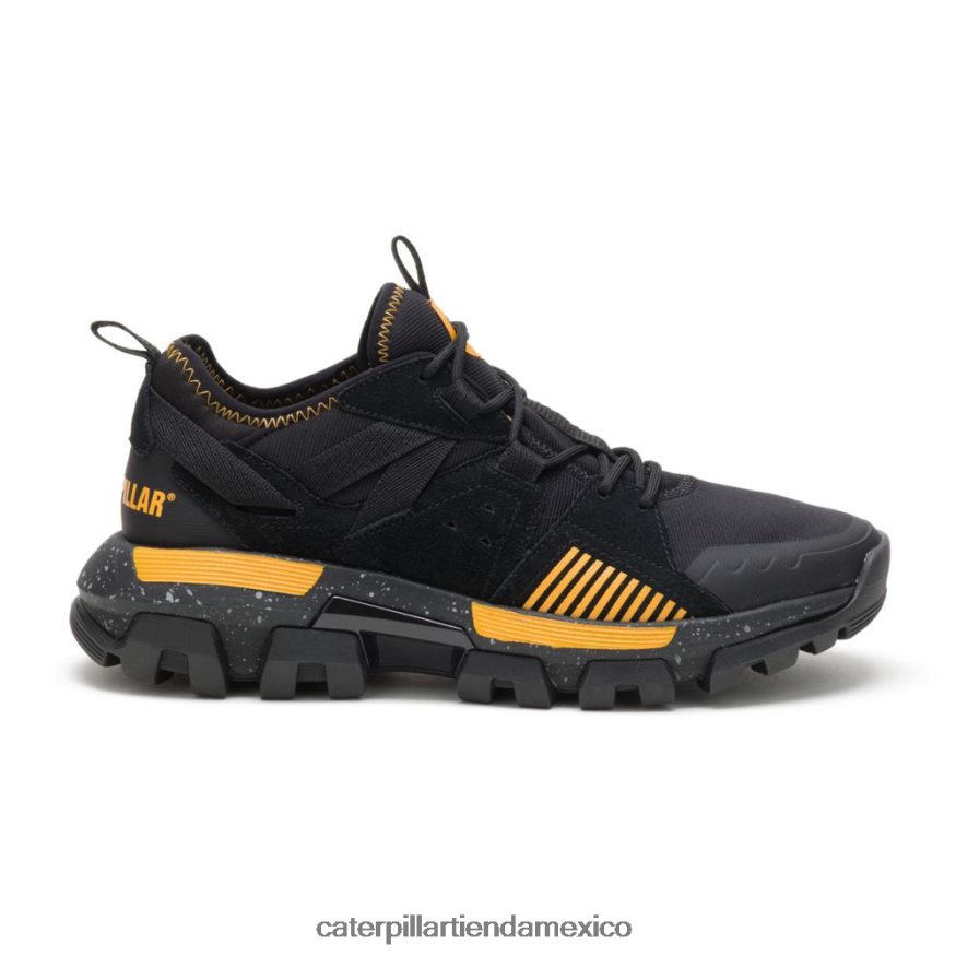 hombres zapatilla deportiva raider Caterpillar negro/amarillo gato ZXJB4H145 | zapatillas casuales gruesas