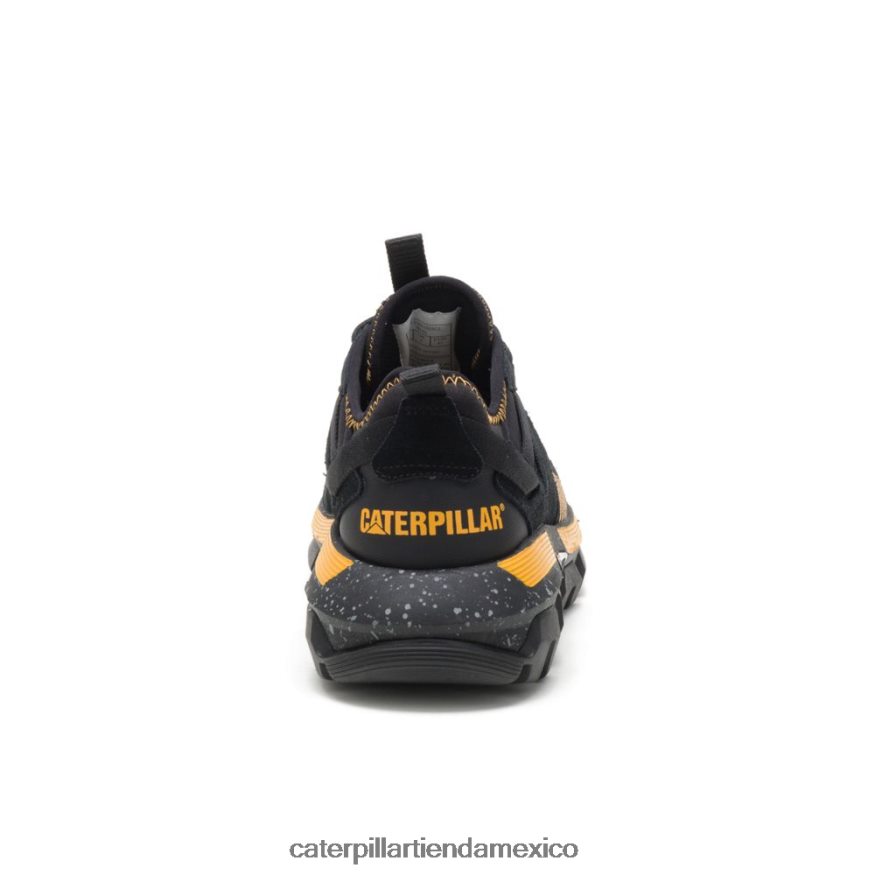 hombres zapatilla deportiva raider Caterpillar negro/amarillo gato ZXJB4H145 | zapatillas casuales gruesas