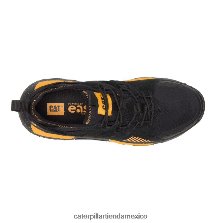 hombres zapatilla deportiva raider Caterpillar negro/amarillo gato ZXJB4H145 | zapatillas casuales gruesas