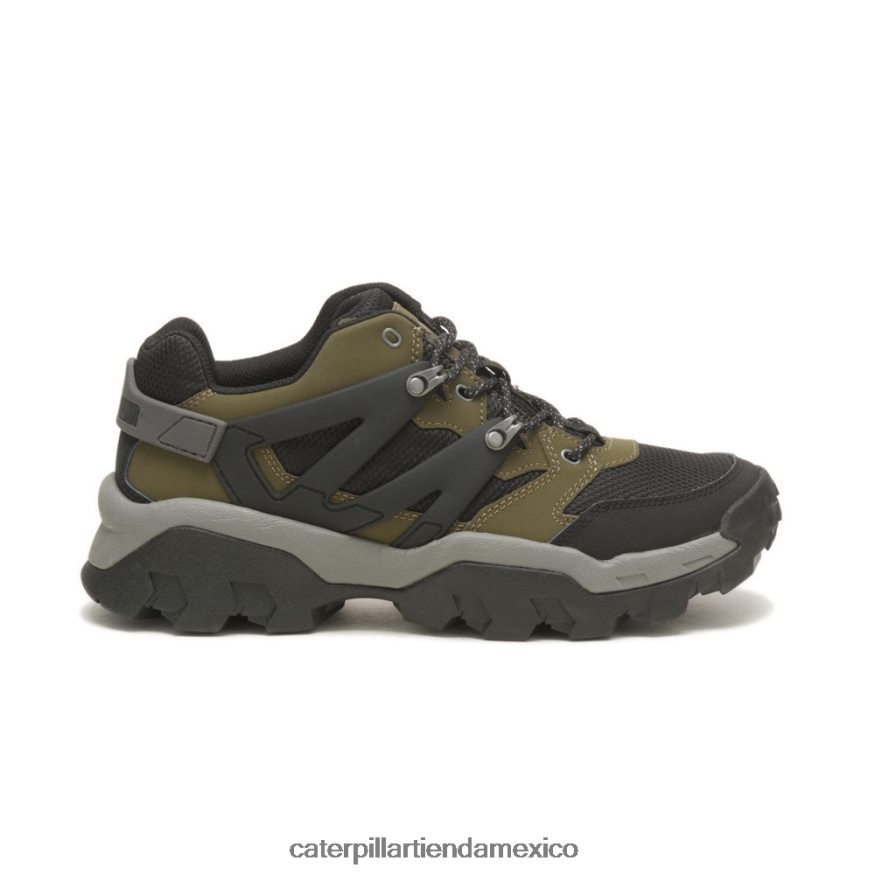 hombres zapatillas reactor Caterpillar oliva oscuro/negro ZXJB4H159 | zapatillas casuales gruesas