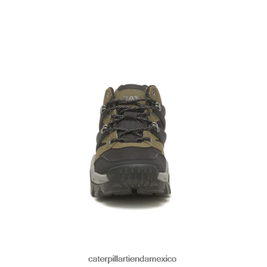 hombres zapatillas reactor Caterpillar oliva oscuro/negro ZXJB4H159 | zapatillas casuales gruesas