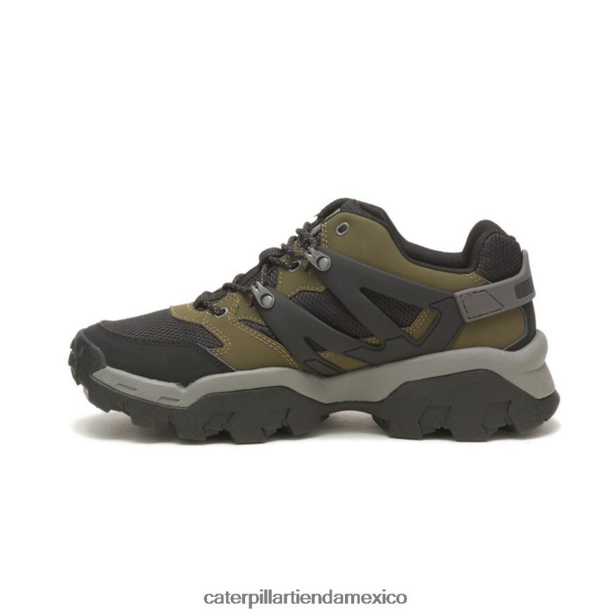hombres zapatillas reactor Caterpillar oliva oscuro/negro ZXJB4H159 | zapatillas casuales gruesas