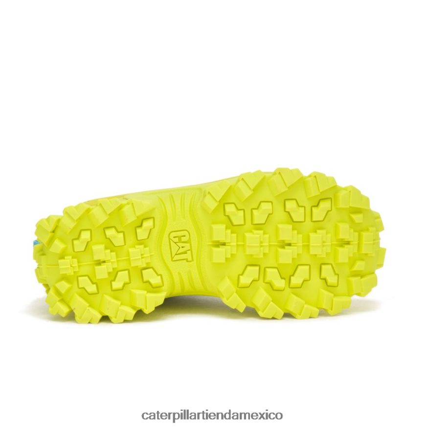 hombres zapato sobrealimentado intruso Caterpillar blanco brillante/amarillo lima pálido ZXJB4H121 | zapatillas casuales gruesas