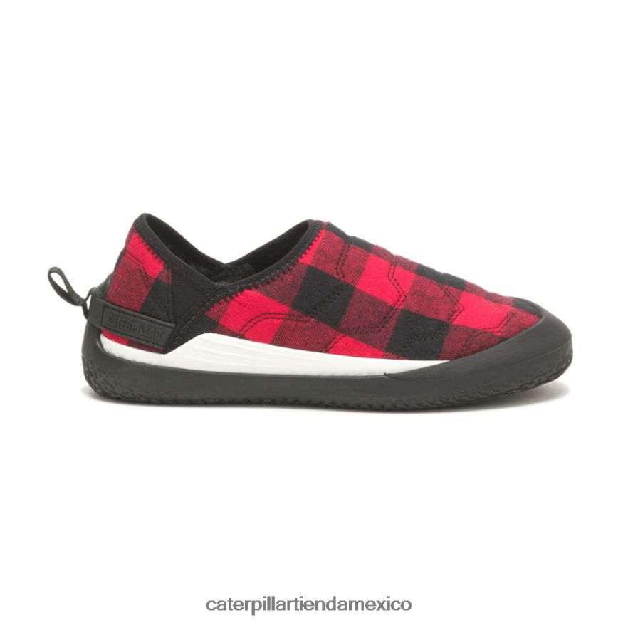 hombres resbalón cruzado en Caterpillar cuadros rojos ZXJB4H170 | zapatos casuales