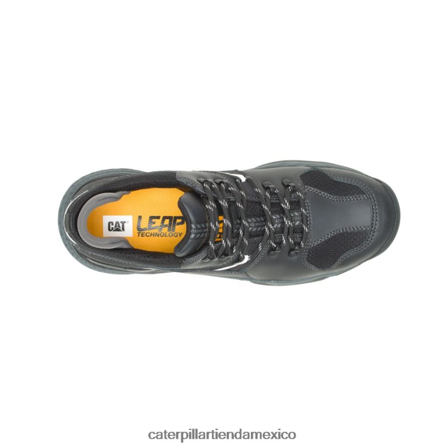 hombres Zapato de trabajo con punta de aleación resistente al agua Provoca Lo Caterpillar negro ZXJB4H107 | zapatos de trabajo
