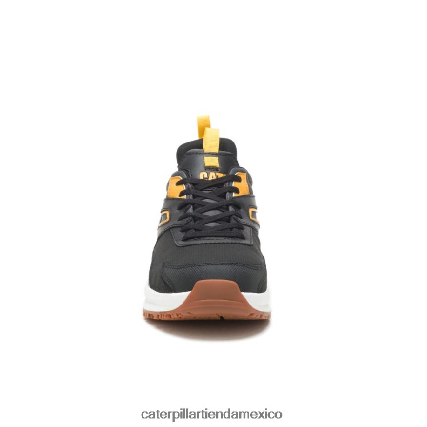 hombres Zapato de trabajo con punta de compuesto de carbono Streamline Runner Caterpillar negro/amarillo gato ZXJB4H82 | zapatos de trabajo