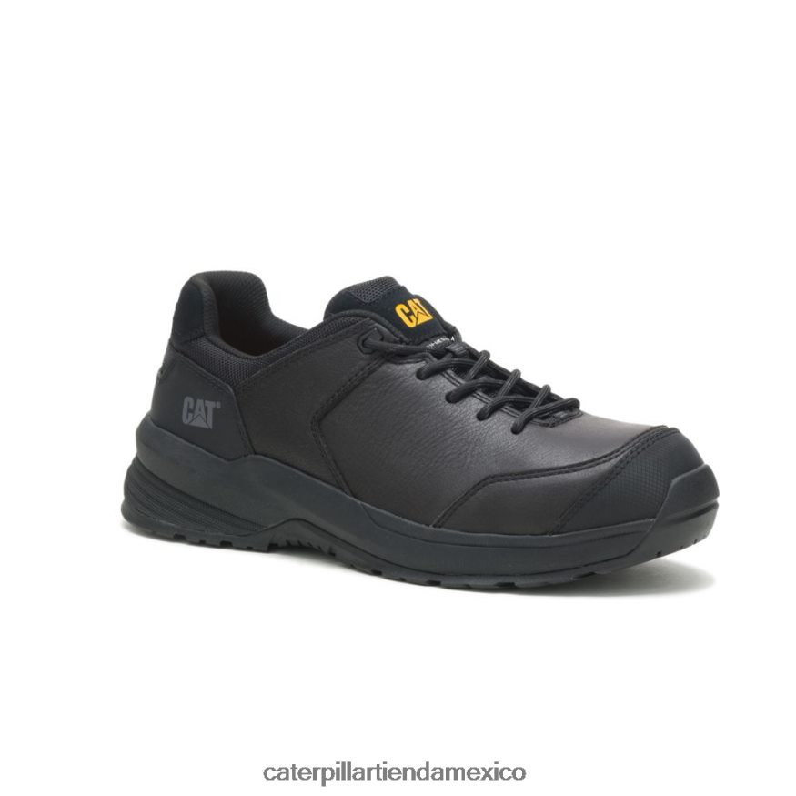 hombres Zapato de trabajo con punta de material compuesto de cuero aerodinámico 2.0 Caterpillar negro ZXJB4H94 | zapatos de trabajo